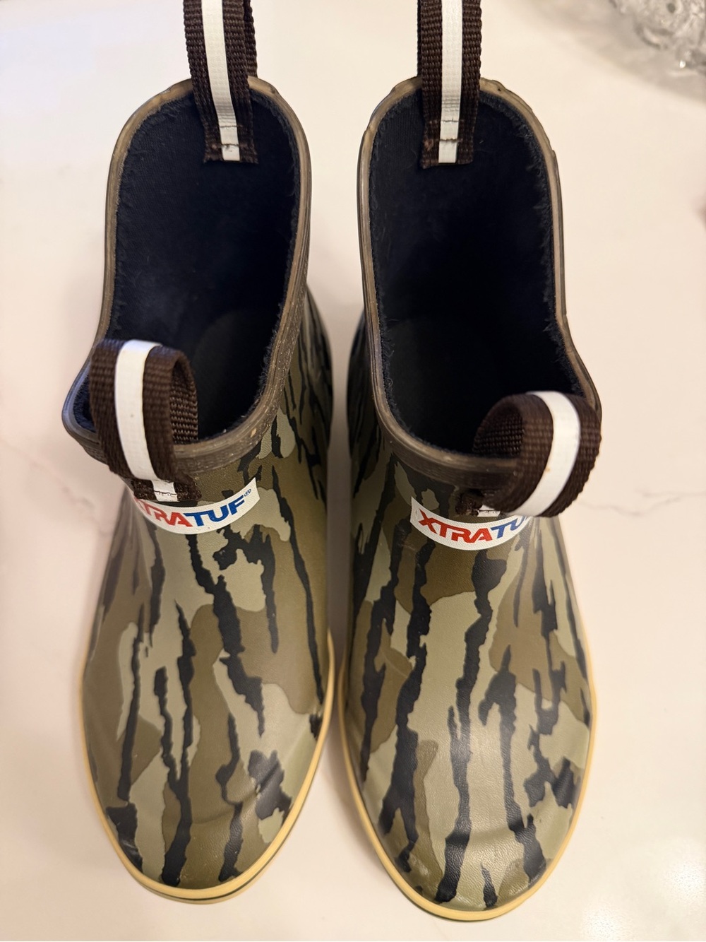 XTRATUF Kids' Camo Rain & Snow Boots in Olive Green